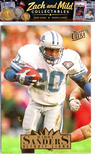 Barry sanders 1995 fleer ultra - sanders,