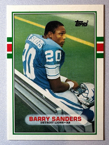 Barry sanders 1989 - sanders, topps