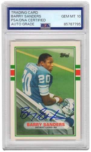 Barry sanders signed - signed, lions