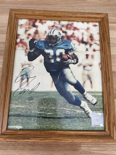 Barry sanders signed 8x10 - barry,