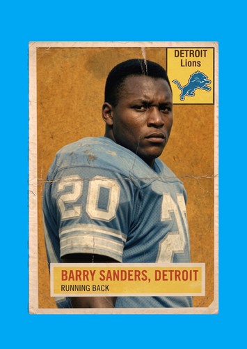 Barry sanders unique custom - sanders,