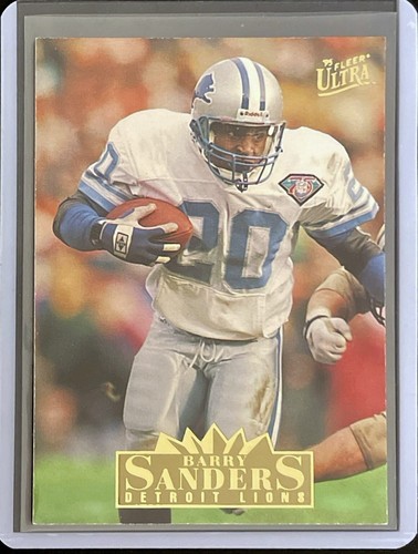 Barry sanders 1995 fleer - barry,