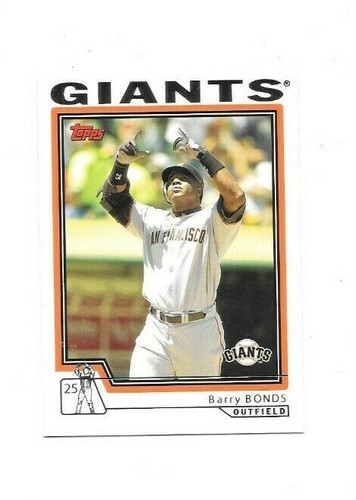 Barry bonds 2004 topps - bonds, traded