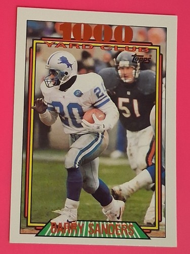 Barry sanders 1992 topps 1000 - sanders,