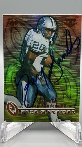 Card auto barry sanders - on, auto!